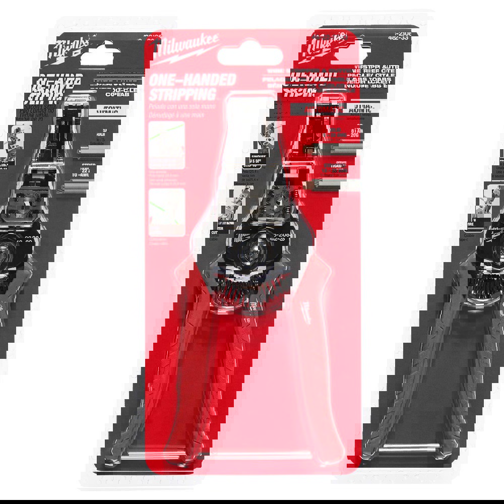 Wire & Cable Strippers; Maximum Capacity: 22 AWG ; Type: Automatic Wire Stripper ; Minimum Wire Gauge: 10 AWG ; Insulated: No ; Maximum Strip Length (Decimal Inch): 22.0000 ; Wire Type: AWG